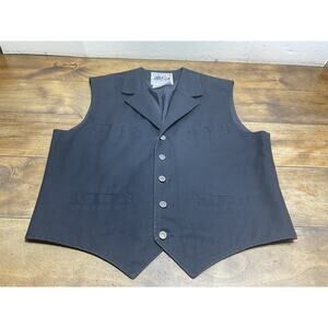 Schaefer Outfitter 705 Men's Black Canvas Ranger Vest XL Made In USA